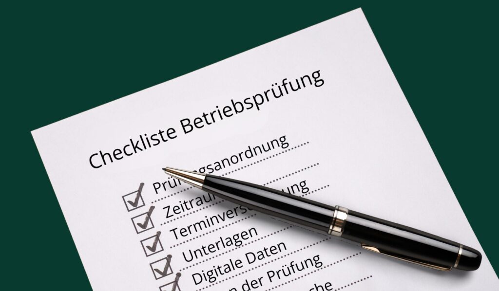 Checkliste für die Betriebsprüfung